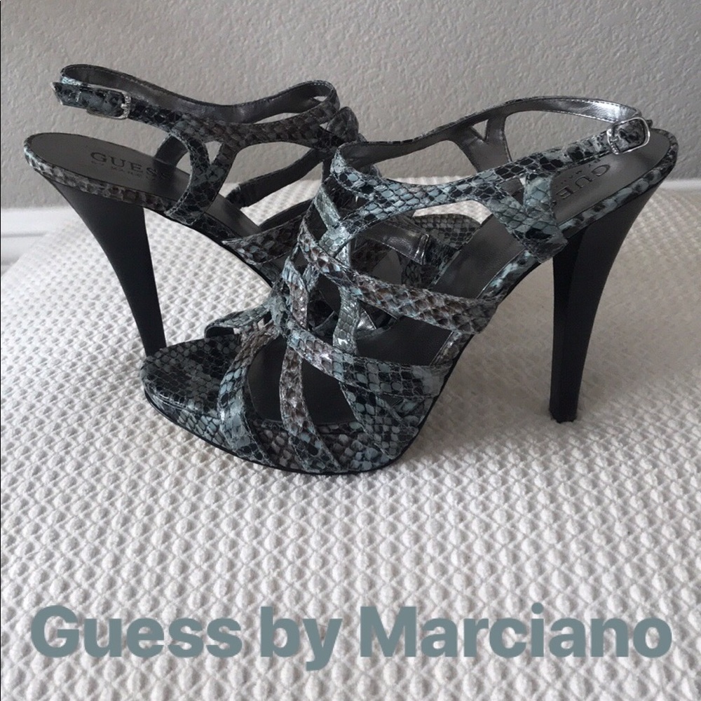 Guess Marciano flawless snake print heels